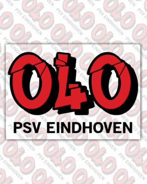 Sticker 040 PSV Eindhoven transparant